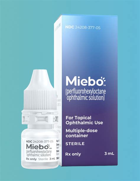 Miebo eye drops reviews - Miebo (perfluorohexyloctane ophthalmic solution, Bausch + Lomb) is the first eye drop that ...
